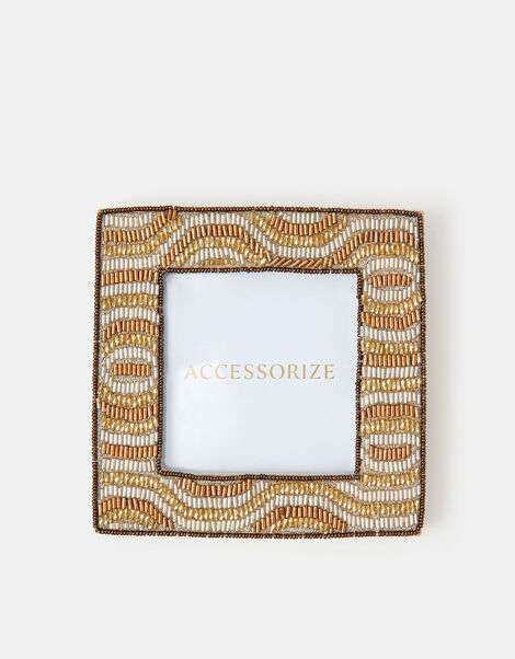 Beaded Geometric Photo Frame, , large