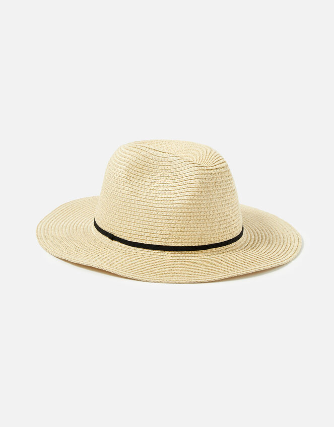 Packable Panama Trilby Hat , Natural (NATURAL), large