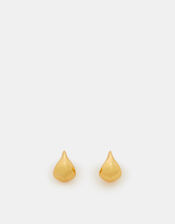 14ct Gold-Plated Chunky Teardrop Stud Earrings, , large