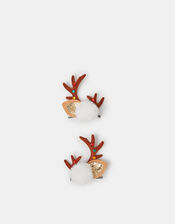 2-Pack Christmas Reindeer Hair Clips, , large