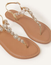 Rome Sparkle Sandals, Gold (GOLD), large
