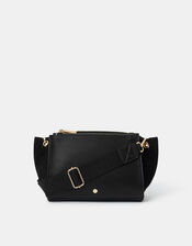 Double Zip Crossbody Bag, , large
