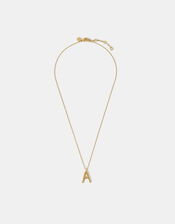 14ct Gold-Plated Twisted Initial Necklace, Gold (GOLD), large