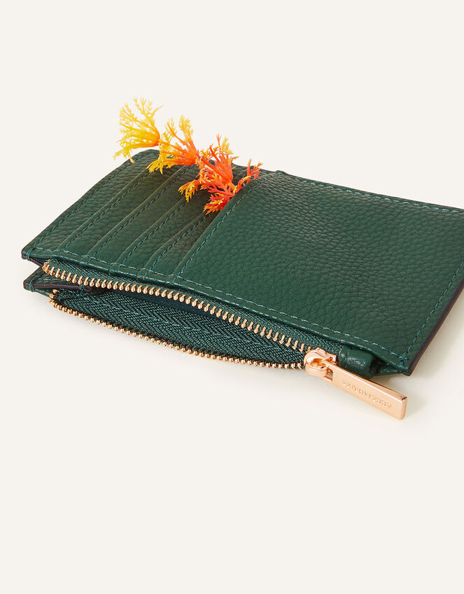 Classic Zip Card Holder, Green (GREEN), large