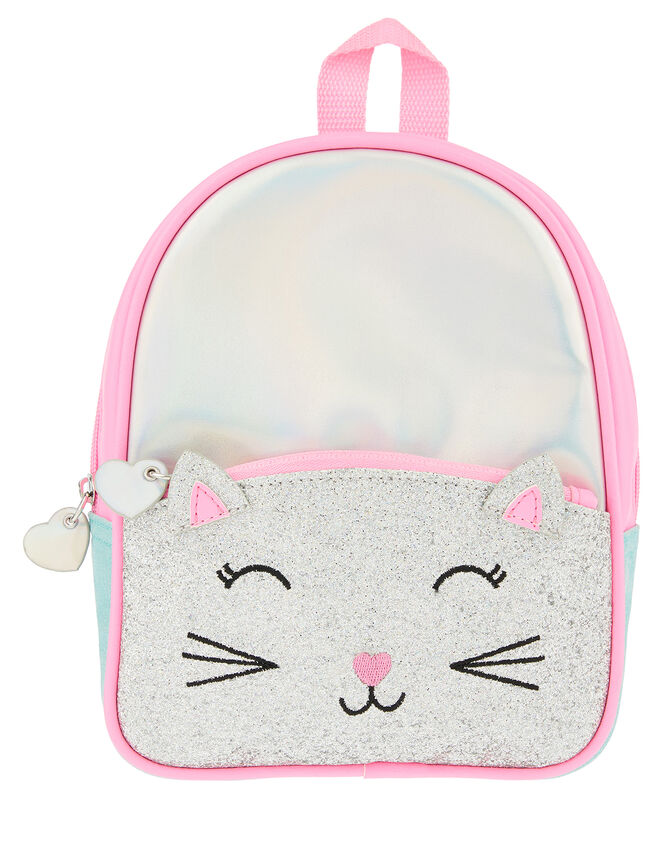 Glitter Cat Mini Backpack, , large