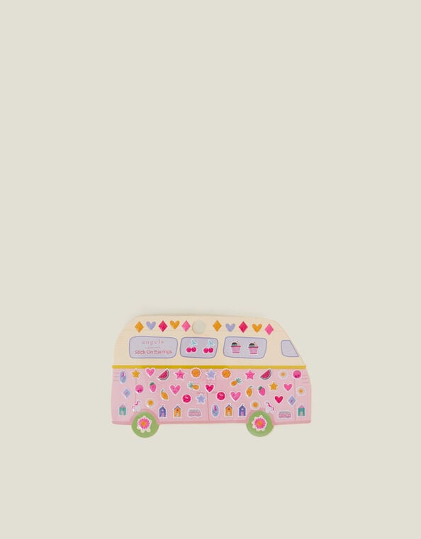 Girls Campervan Stick On Earrings, , large