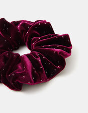 Sparkle Velvet Hair Scrunchie, , large