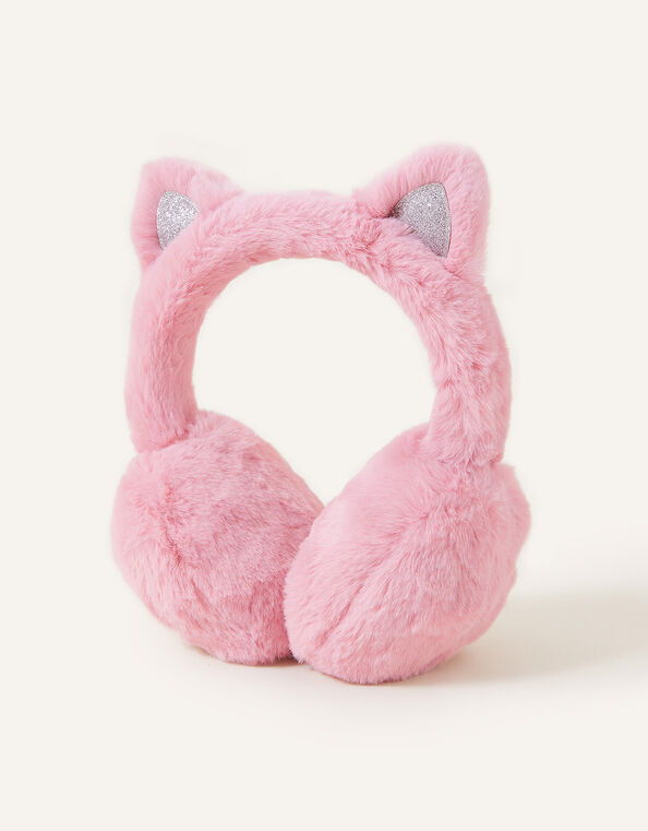 Faux Fur Fluffy Cat Earmuffs, , large