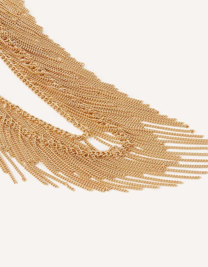 Fine Tassel Layered Necklace, , large
