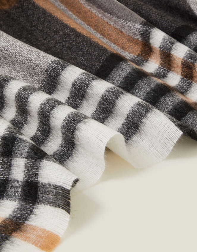 Check Blanket Scarf, , large