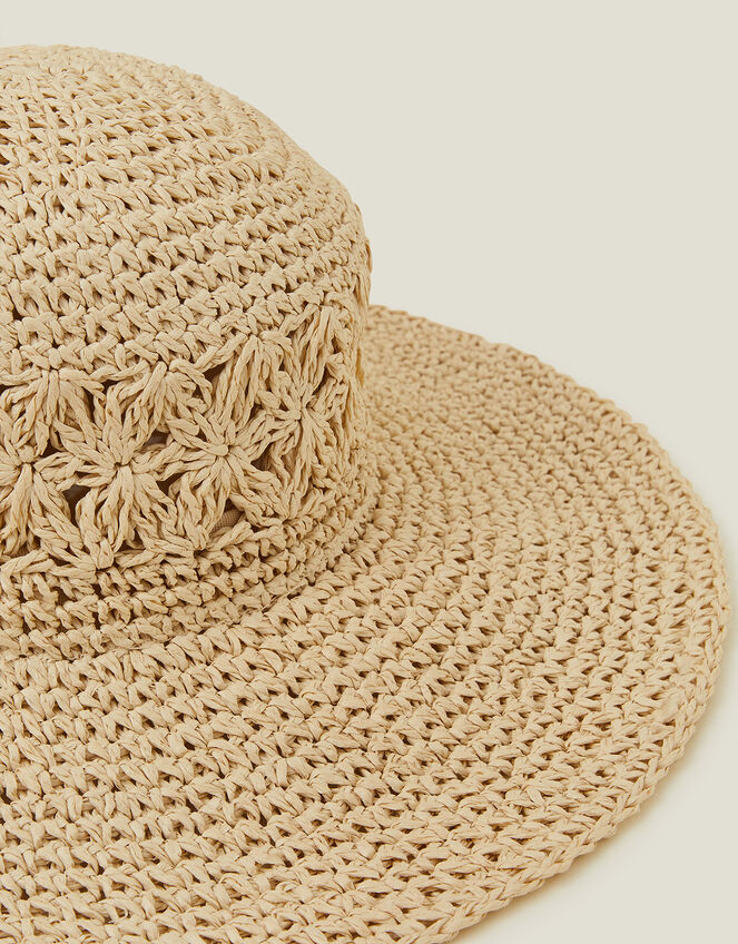Loose Weave Floppy Hat, , large