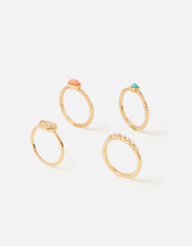 Island Vibes Stacking Ring Set, Multi (BRIGHTS-MULTI), large