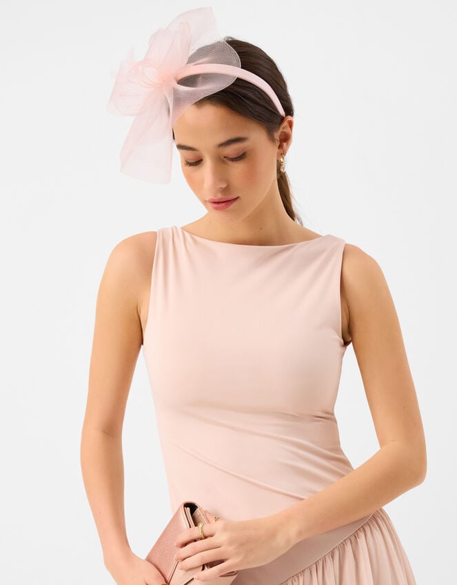 Mini Crin Fascinator, Pink (PALE PINK), large