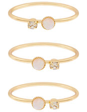 Gem Stacking Ring Set, Gold (GOLD), large