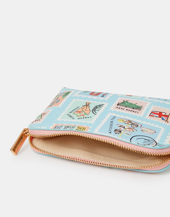 London Stamp Print Coin Purse, , large