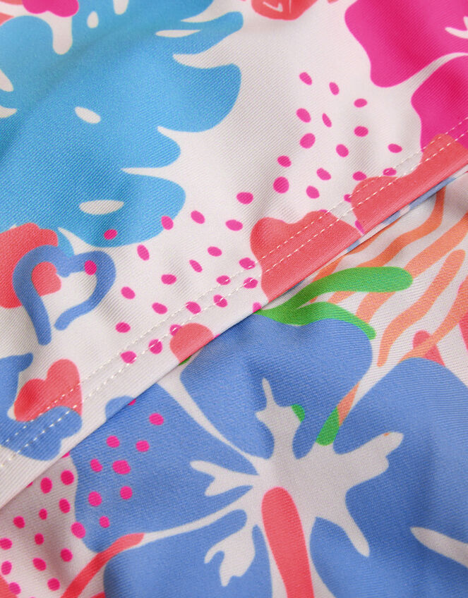 Girls Tropical Print Bikini Set, Multi (BRIGHTS MULTI), large