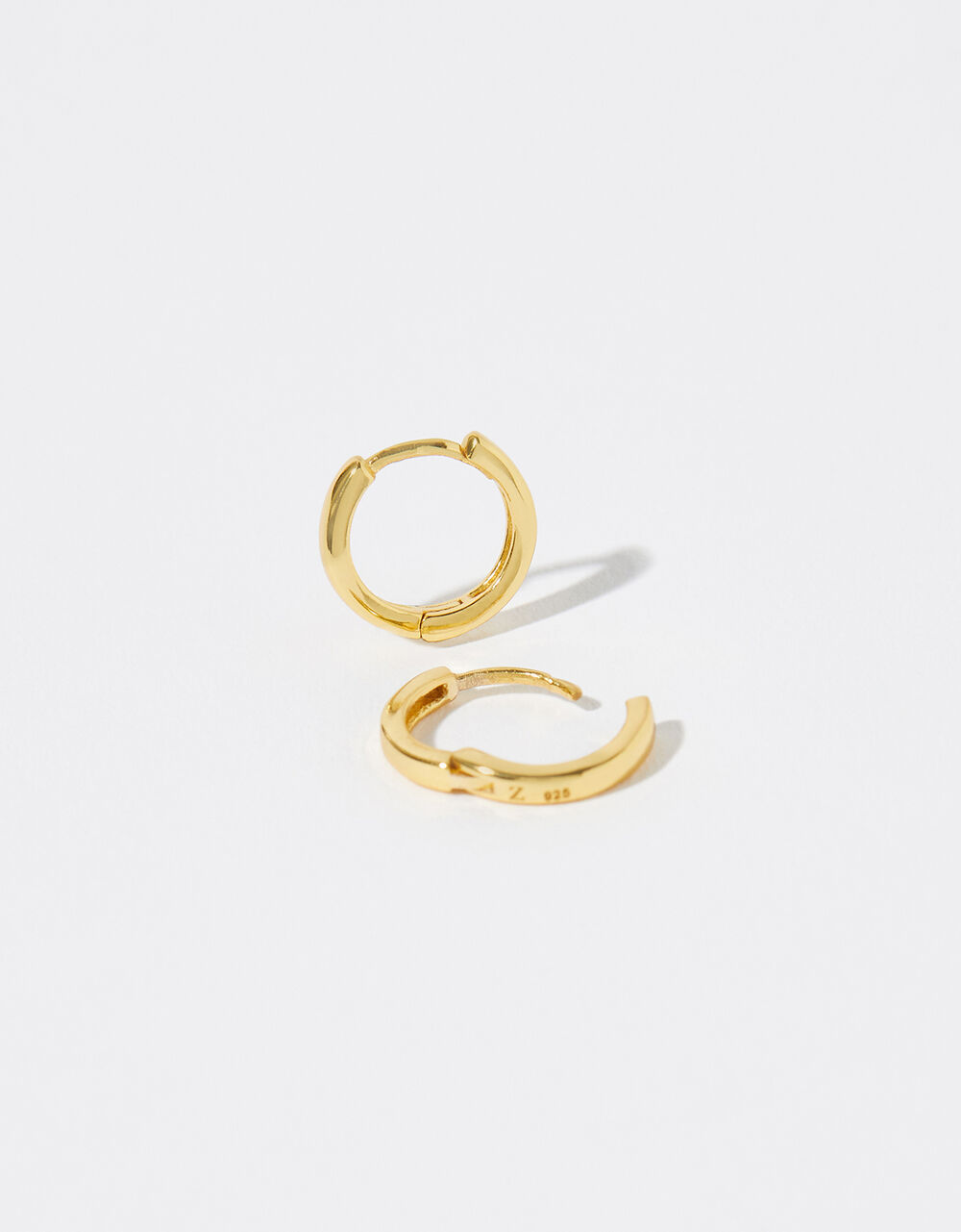 Gold Vermeil Huggie Hoop Earrings Z for Accessorize Accessorize UK
