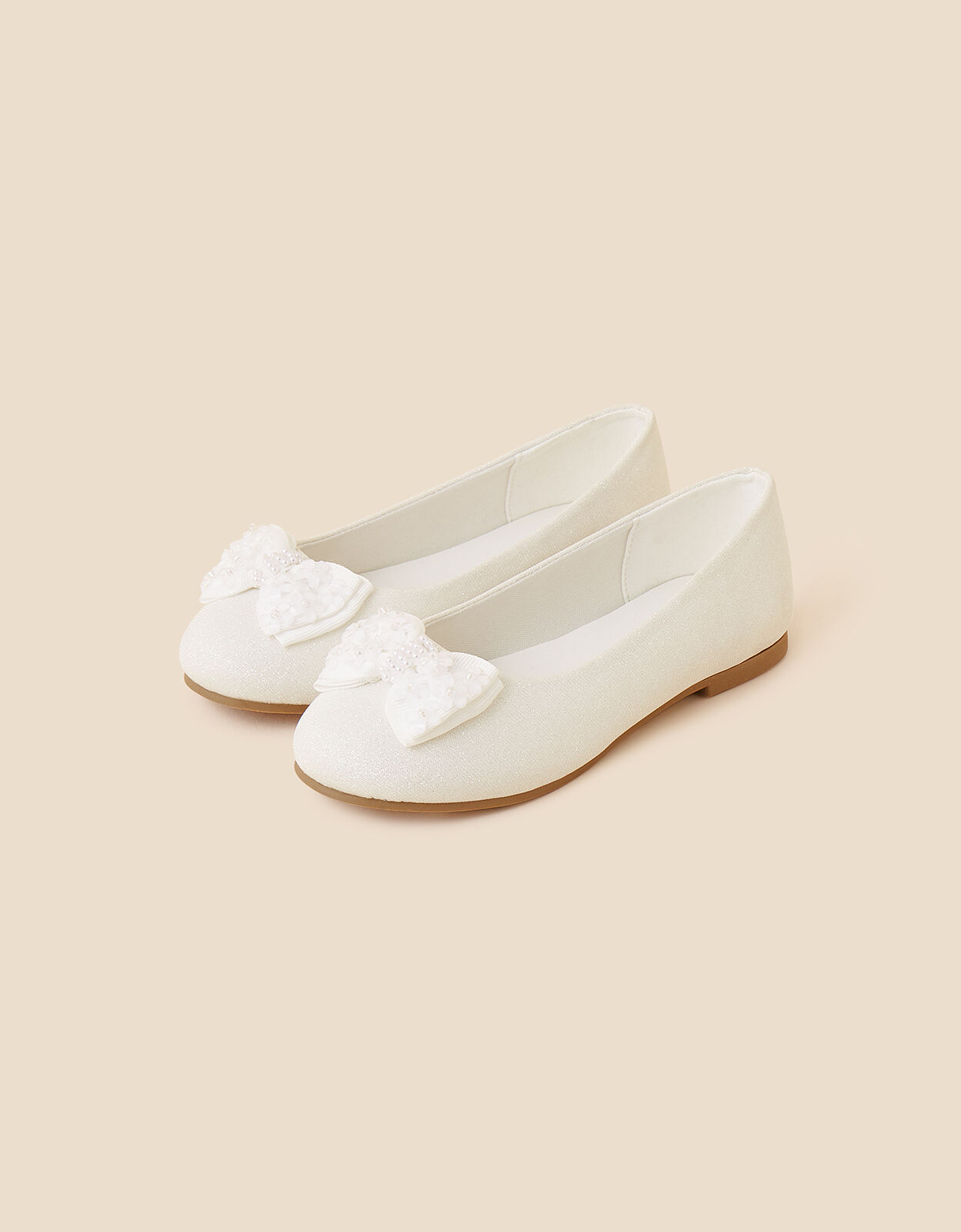 Girls sparkly flats hotsell