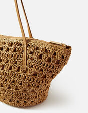 Straw Shoulder Bag, , large