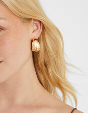 Chunky Twist Hoop Earrings, , large