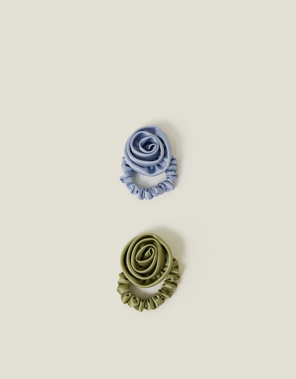 2-Pack Satin Corsage Hair Scrunchies, , large