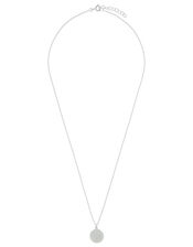 Sterling Silver Aztec Disc Necklace, , large
