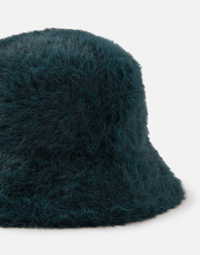 Fluffy Bucket Hat Teal Hats Accessorize UK