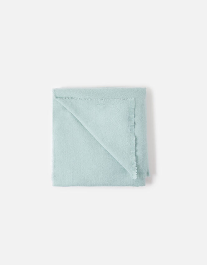 Plain Blanket Scarf , Duck Egg (DUCK EGG), large