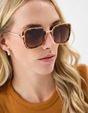 Cat Eye Tort Sunglasses, , large