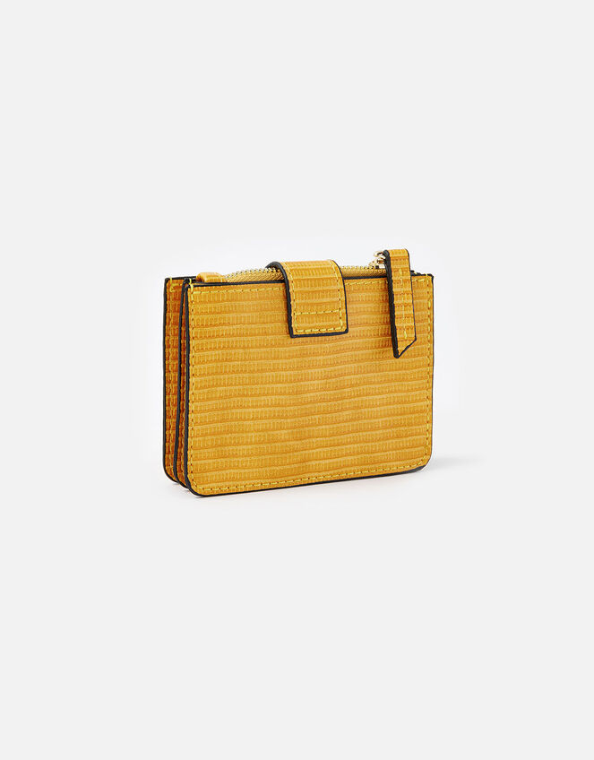 Twist Lock Reptile Cardholder, Yellow (OCHRE), large