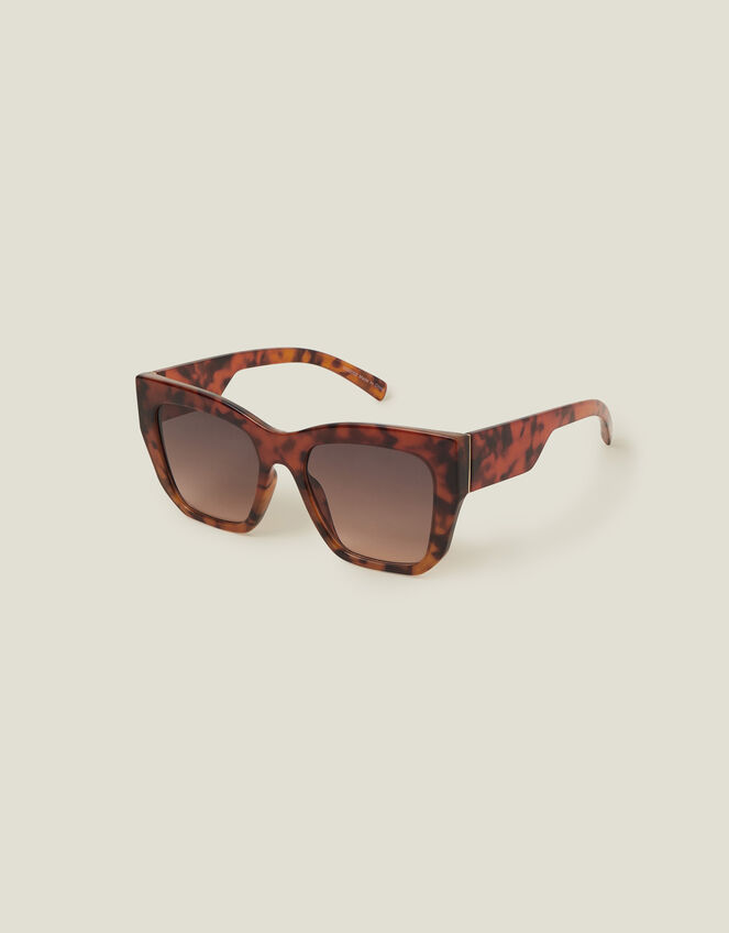 Tortoiseshell Chunky Cateye Sunglasses, , large