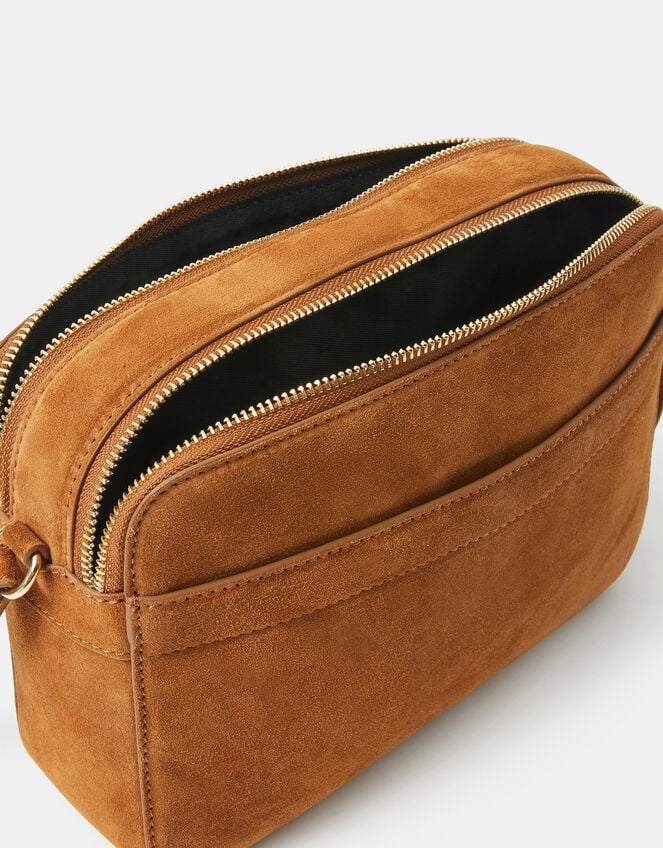 Small Suede Crossbody Bag, , large