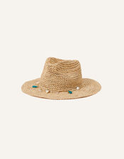 Stetson Seashell Straw Hat, Natural (NATURAL), large