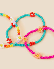 Girls Daisy Bracelets Set of Three, , large