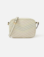 Quilted Chevron Cross-Body Bag, , large