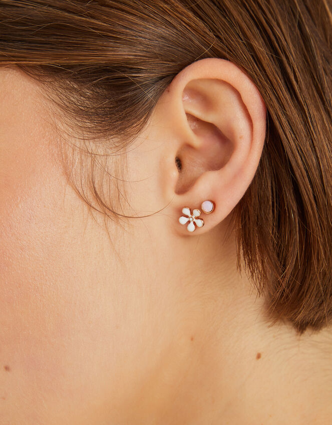 10-Pack Spring Stud Earrings, , large