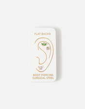 Stainless Steel Flatback Studs Set of Three, , large
