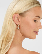 Mini Starfish Drop Earrings, , large