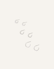 Twisted Hoops Set of Three, , large
