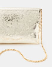 Metallic Envelope Crossbody Bag, Gold (GOLD), large