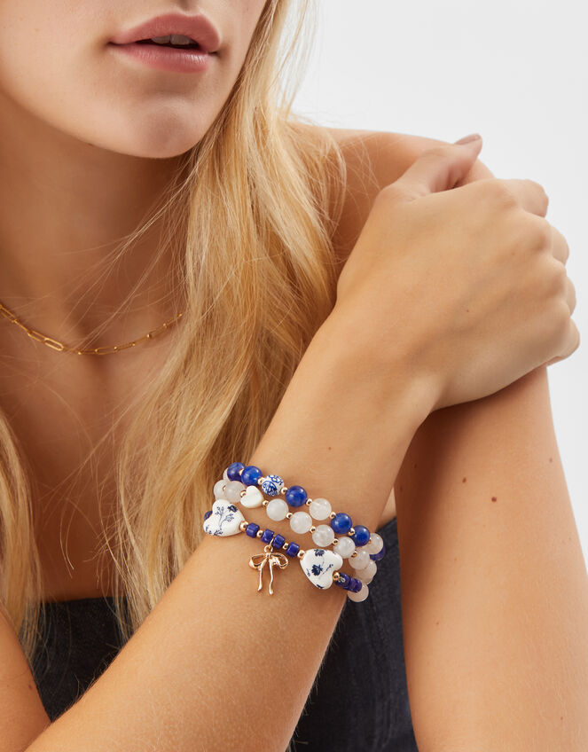 3-Pack Country Charm Bead Bracelets, , large