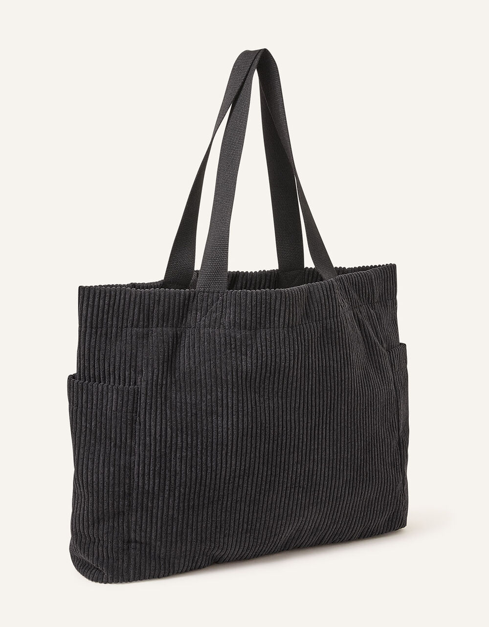 Cord Shopper Bag Black Tote & Shopper bags Accessorize UK