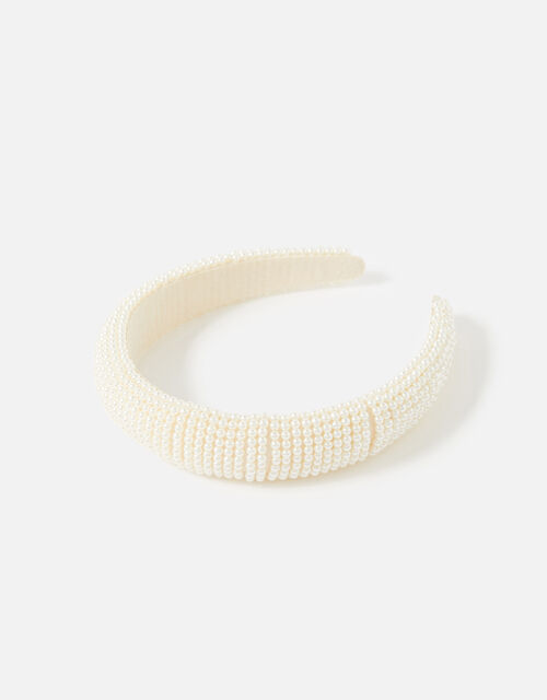 BRIDAL Round Pearl Headband , , large