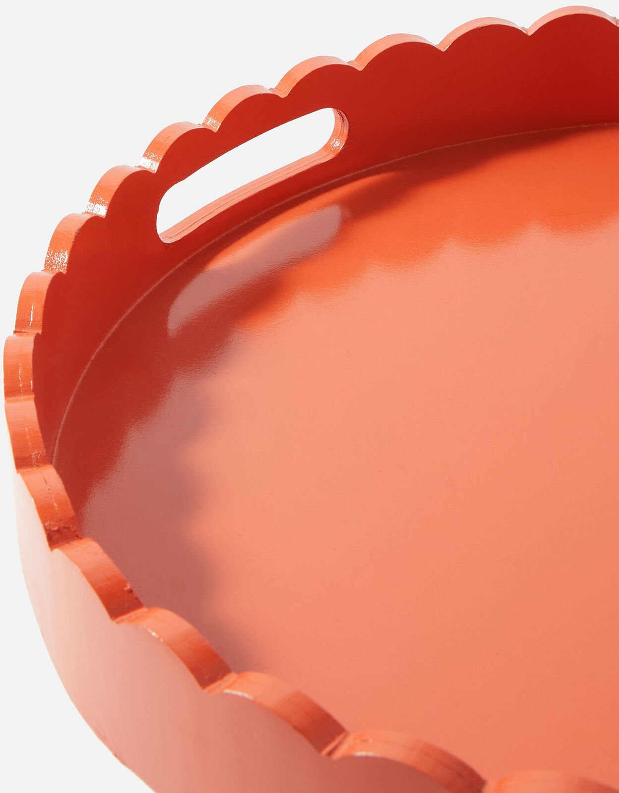 Orange ottoman tray hotsell