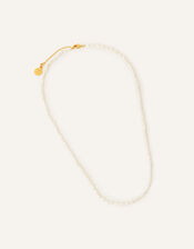 14ct Gold-Plated Seed Pearl Necklace, , large