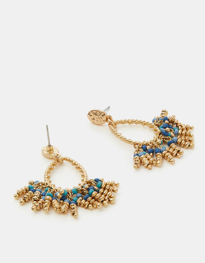 Bead Tassel Teardrop Earrings, , large