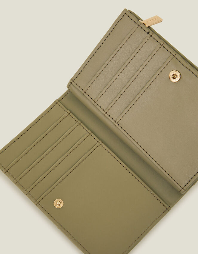 Zip Pocket Purse, Green (KHAKI), large