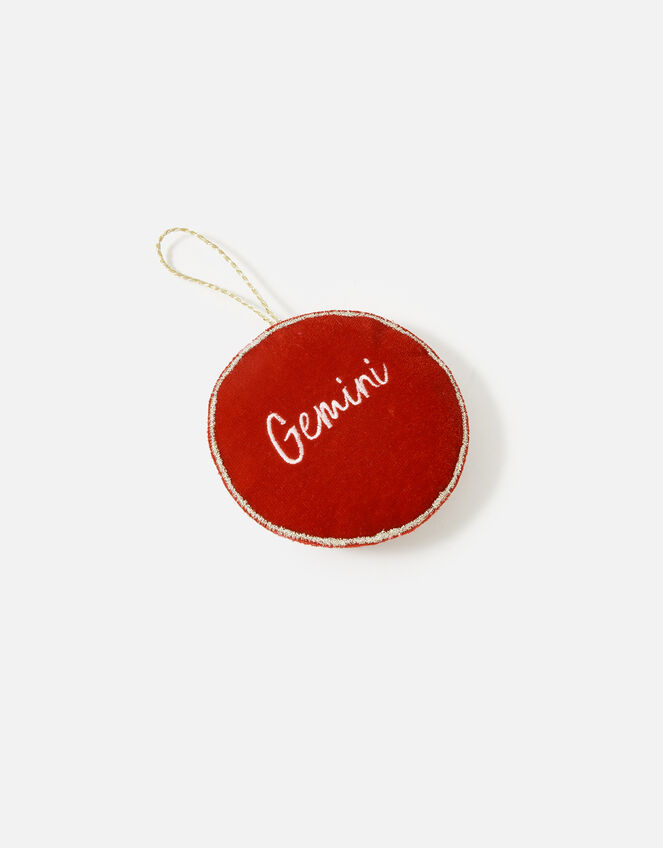 Embellished Star Sign Hanging Decoration, Red (RED), large