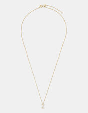 Lab Grown Diamond Pav&eacute; Initial Pendant Necklace 9ct Gold, Gold (GOLD), large