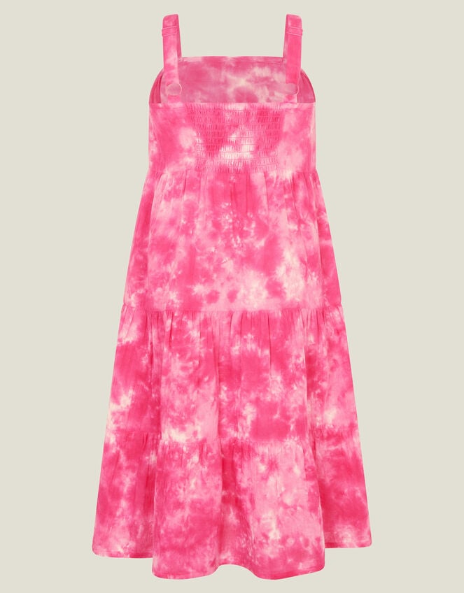 Girls Tie Dye Dress, Pink (PINK), large